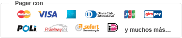 El pago en l&iacute;nea seguro MasterCard, VISA, American Express, Diners Club International, JCB, GiroPay, POLi, Przelewy24, Sofort&uuml;berweisung/DirectEbanking, iDEAL, ...
